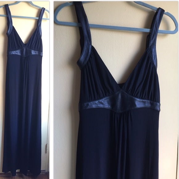 Carmim Osklen size M/L prom dress Brazil designer sexy maxi dress leather trim - Picture 6 of 13